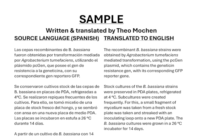 translate your scientific documents between spanish and english